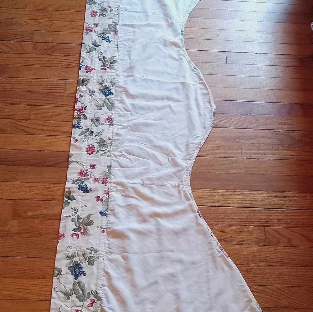 VTG Waverly Orchard Trail LINED Valance Grape Vine Berries Cotton 75